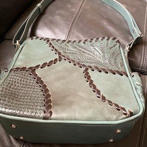 American west genuine leather  Patch like handbag